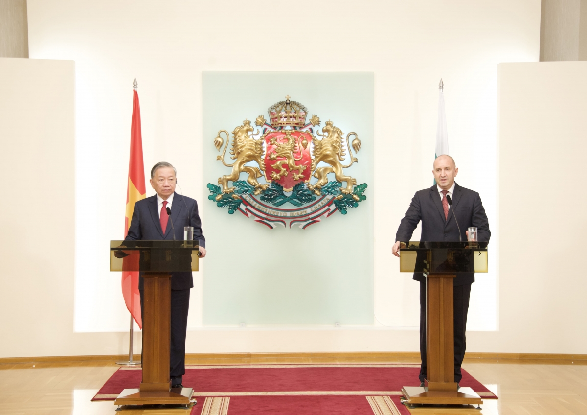 Tổng Bí thư Tô Lâm và Tổng thống Bulgaria họp báo thông tin kết quả hội đàm